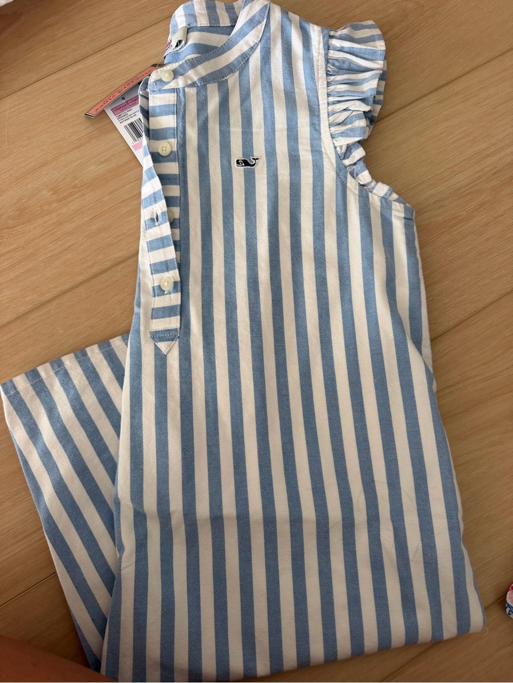 Vineyard Vines Blue & White Striped Girls dress